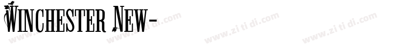 Winchester New字体转换